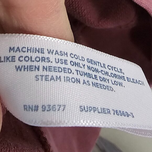 Arizona Jean Co Mauve Distressed Smiley Face Happiness Grunge Rave Hoodie M - Picture 16 of 16